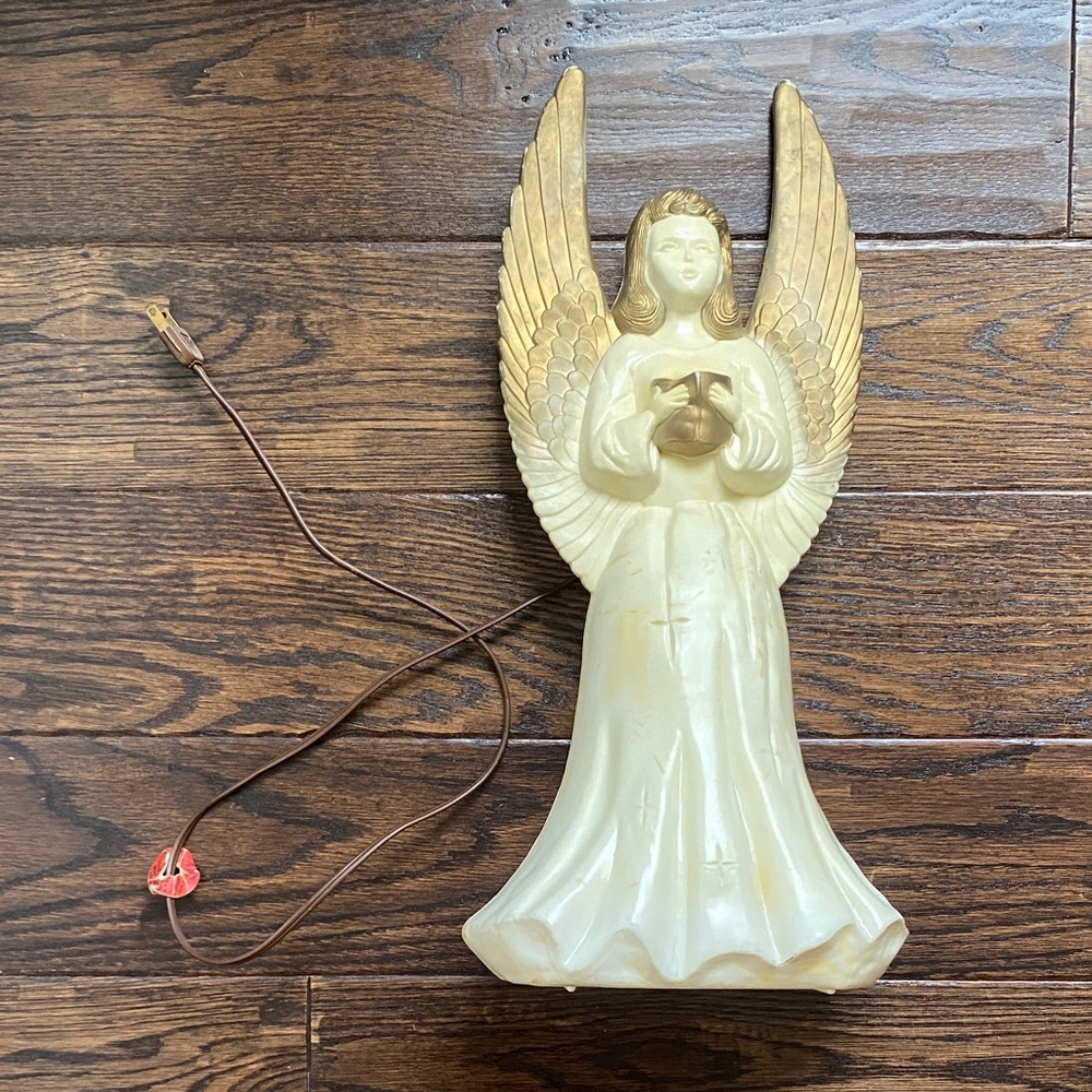 Vintage Angel Blow Mold Decoration - Picture 2 of 3